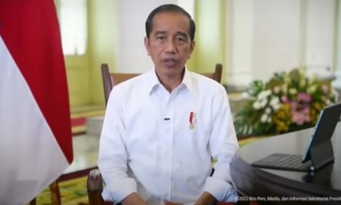 Presiden Joko Widodo Saat Memberikan Keterangan